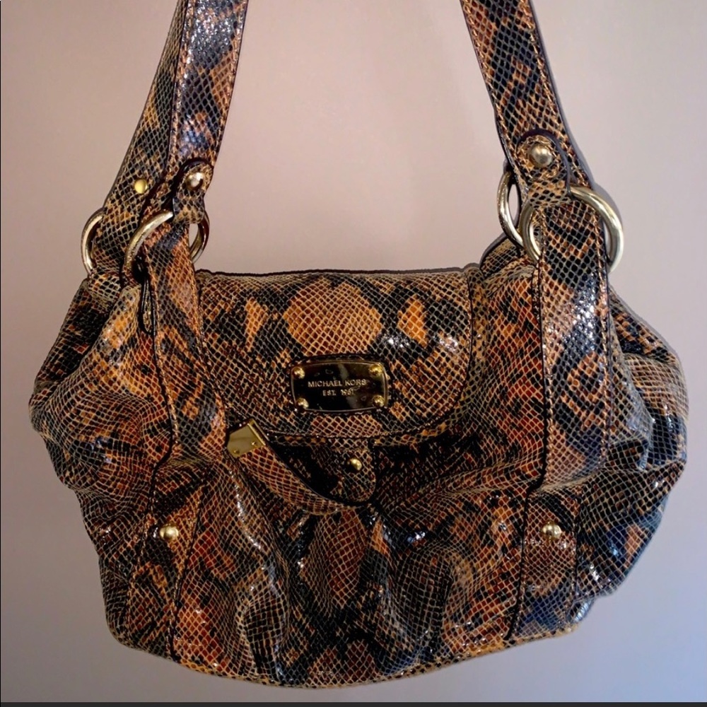 Michael Kors snake skin purse